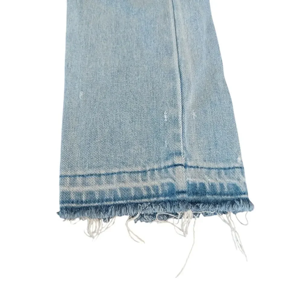 AMO Babe button fly distressed hems sweet cheeks ‎ sz 25